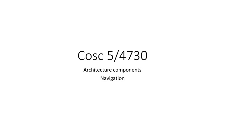 cosc 5 4730