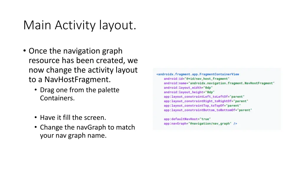 main activity layout