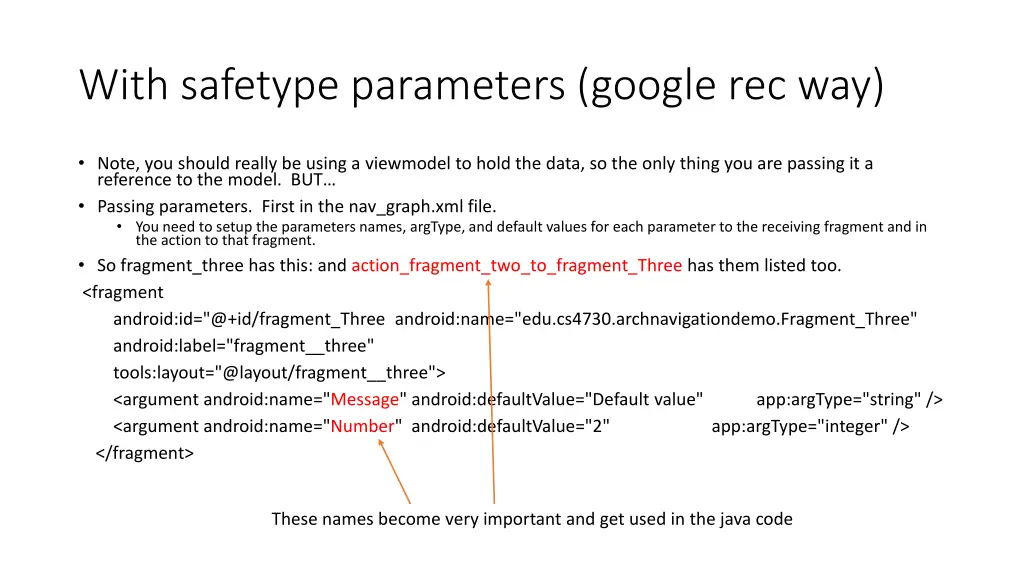 with safetype parameters google rec way