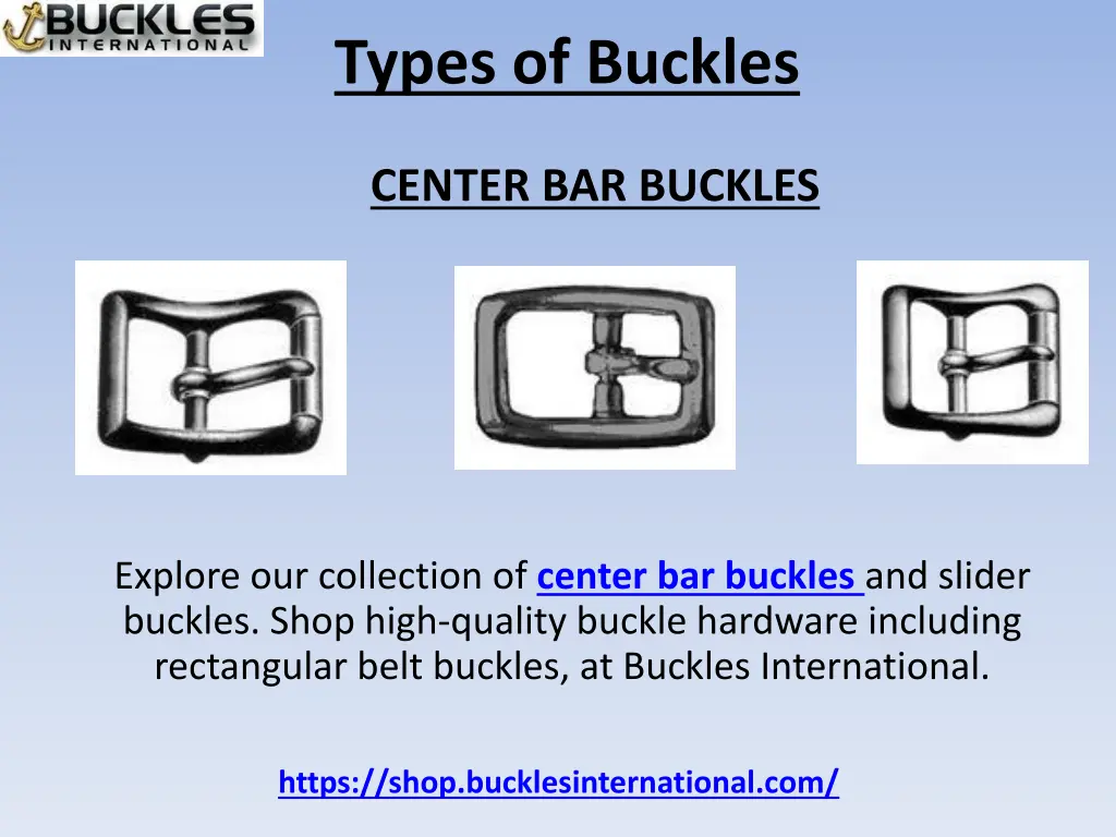 types of buckles