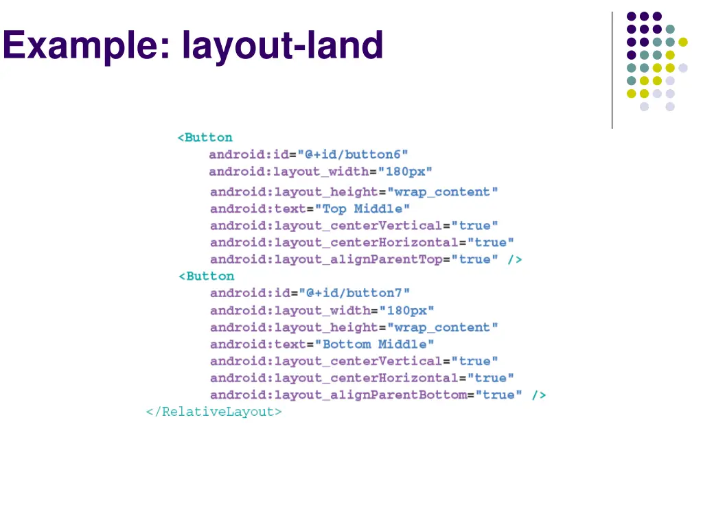 example layout land