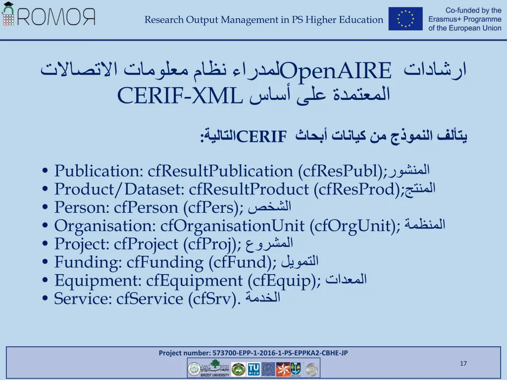 research output management in ps higher education 15