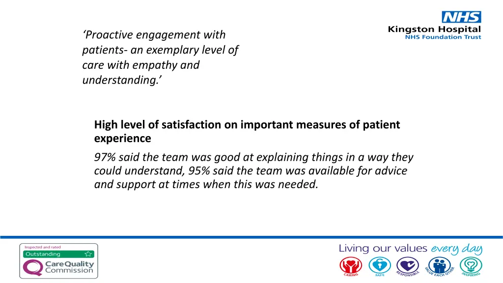 proactive engagement with patients an exemplary