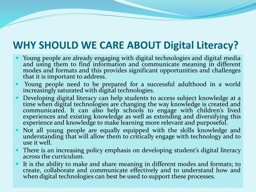 why should we care about digital literacy