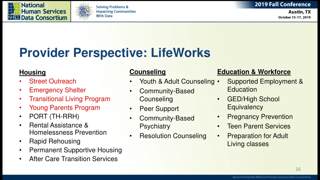 provider perspective lifeworks 1