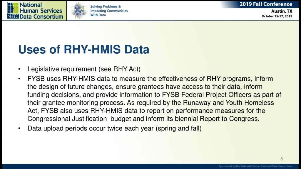 uses of rhy hmis data