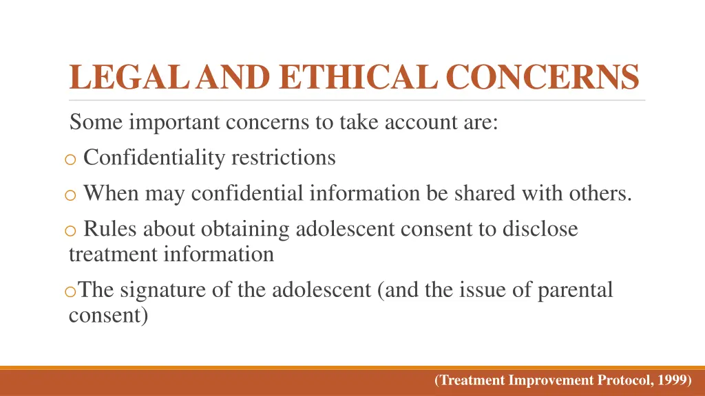 legal and ethical concerns some important