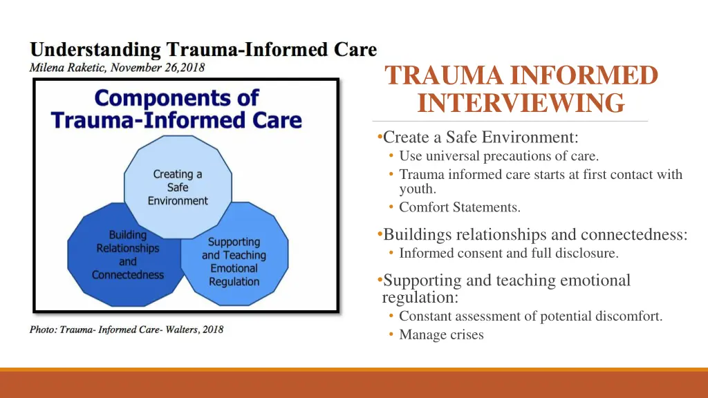 trauma informed interviewing create a safe