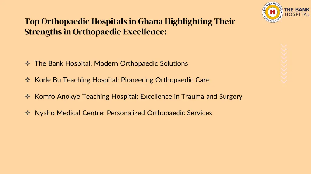 top orthopaedic hospitals in ghana highlighting