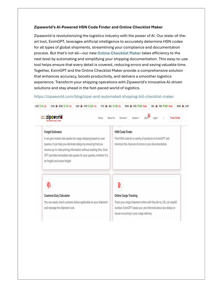 zipaworld s ai powered hsn code finder and online