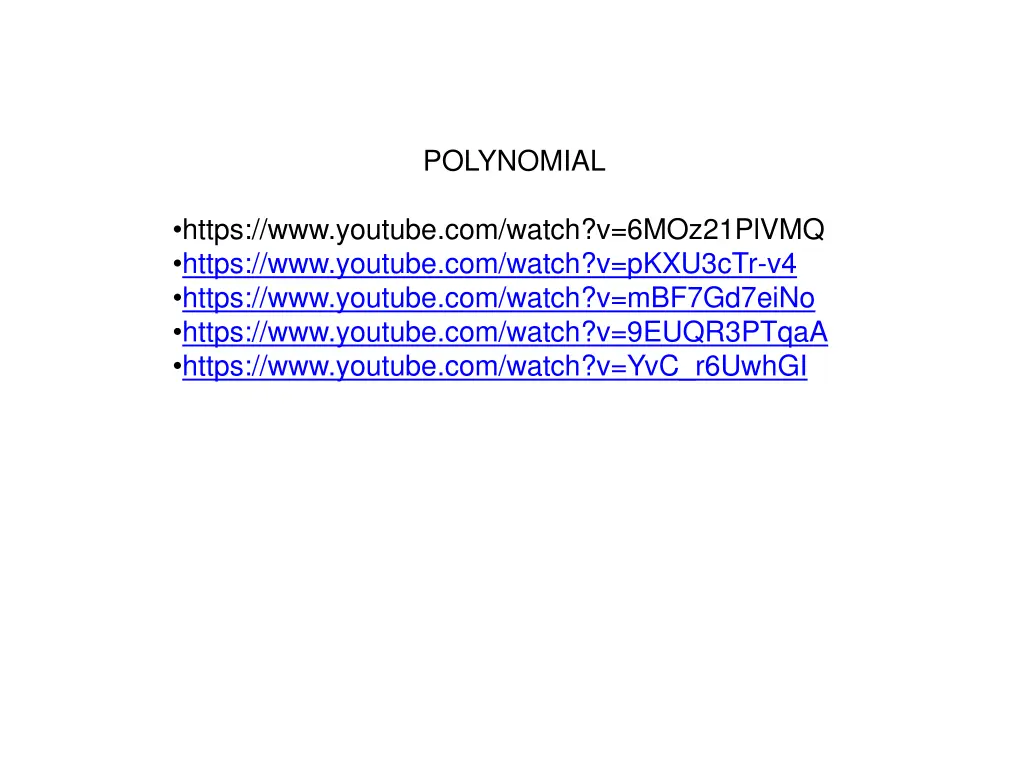 polynomial