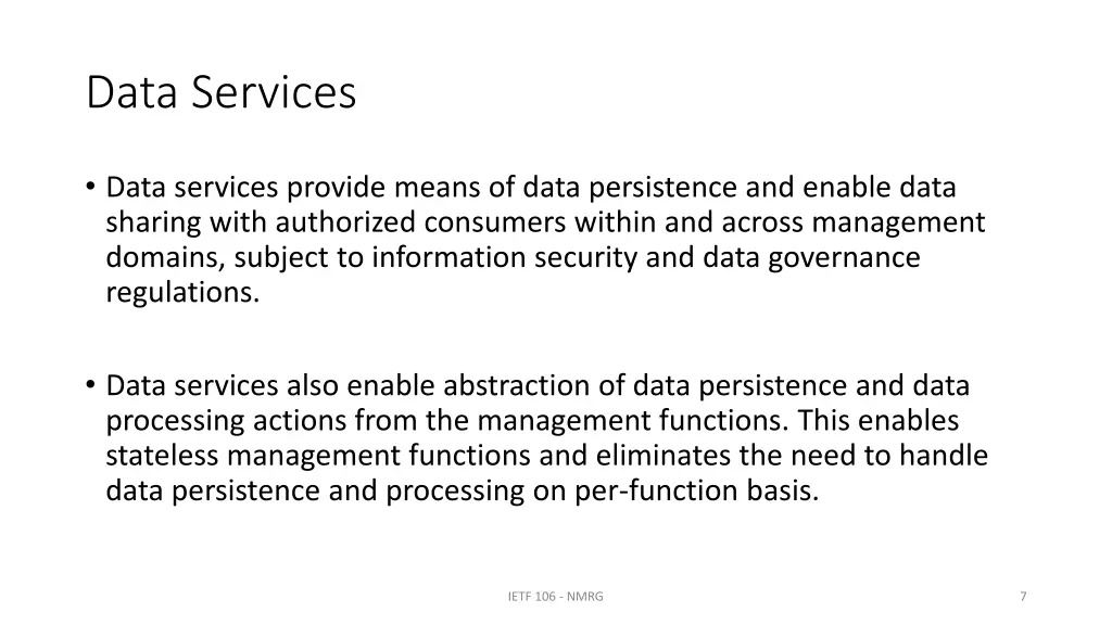 data services