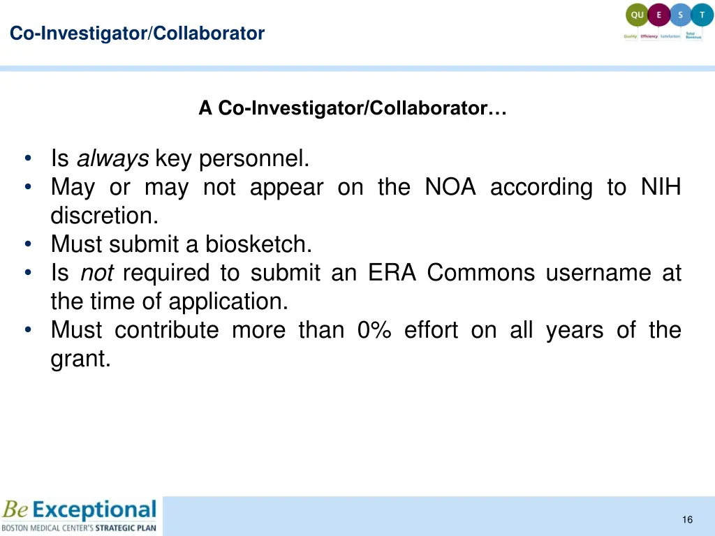 co investigator collaborator 1