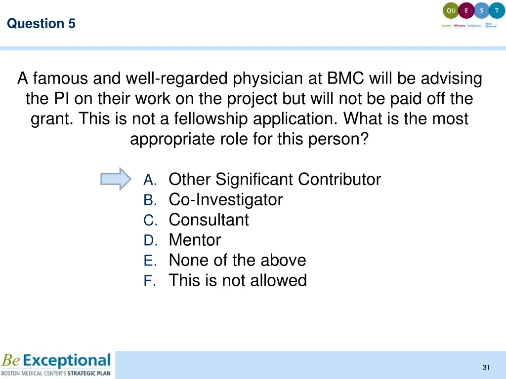 question 5