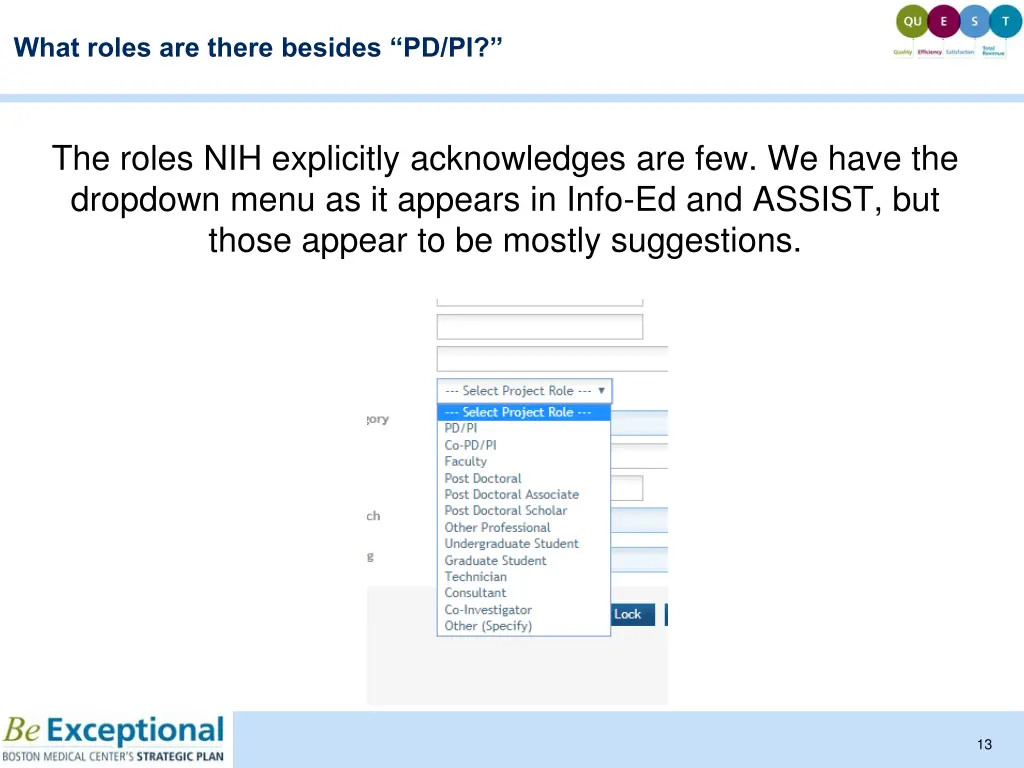 what roles are there besides pd pi