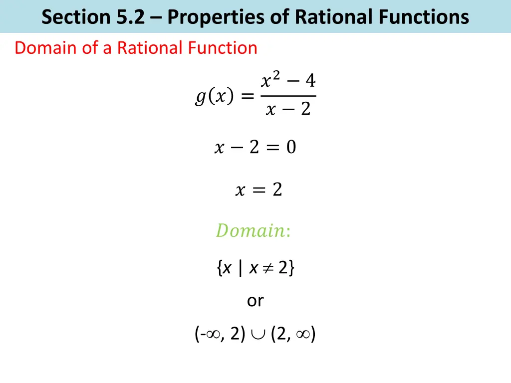 section 5 2 properties of rational functions 1