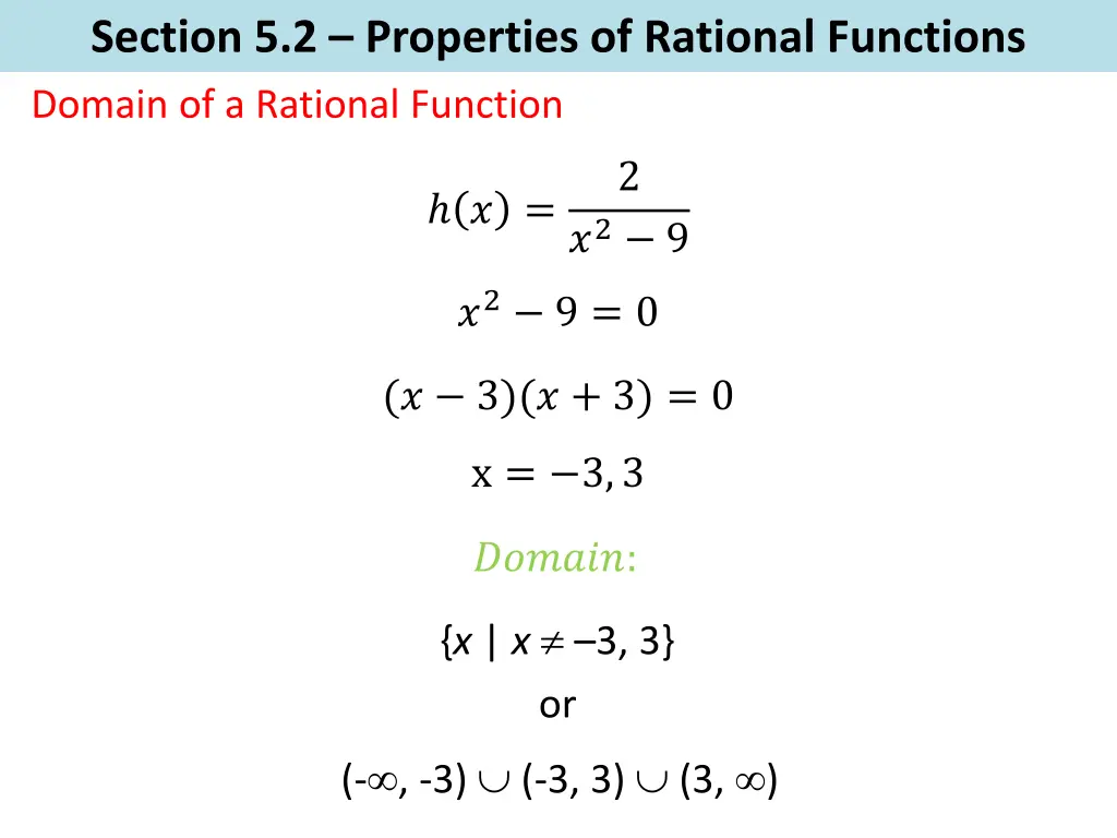 section 5 2 properties of rational functions 2