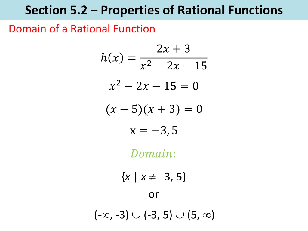 section 5 2 properties of rational functions 3