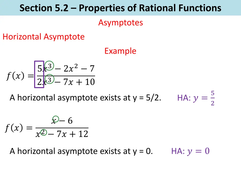 section 5 2 properties of rational functions 7