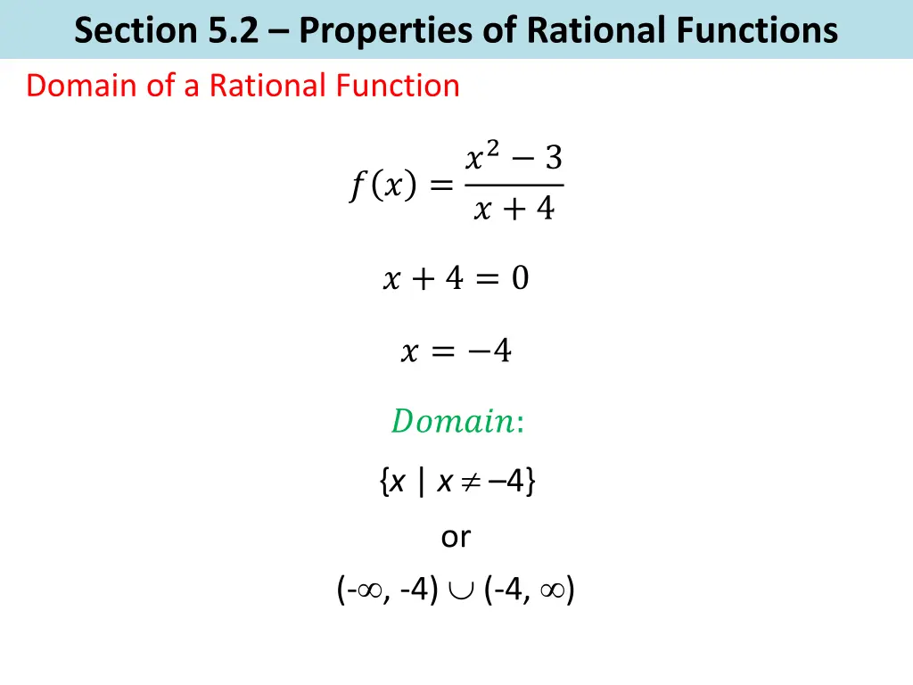 section 5 2 properties of rational functions