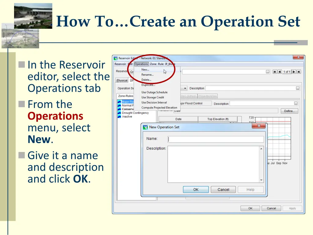 how to create an operation set