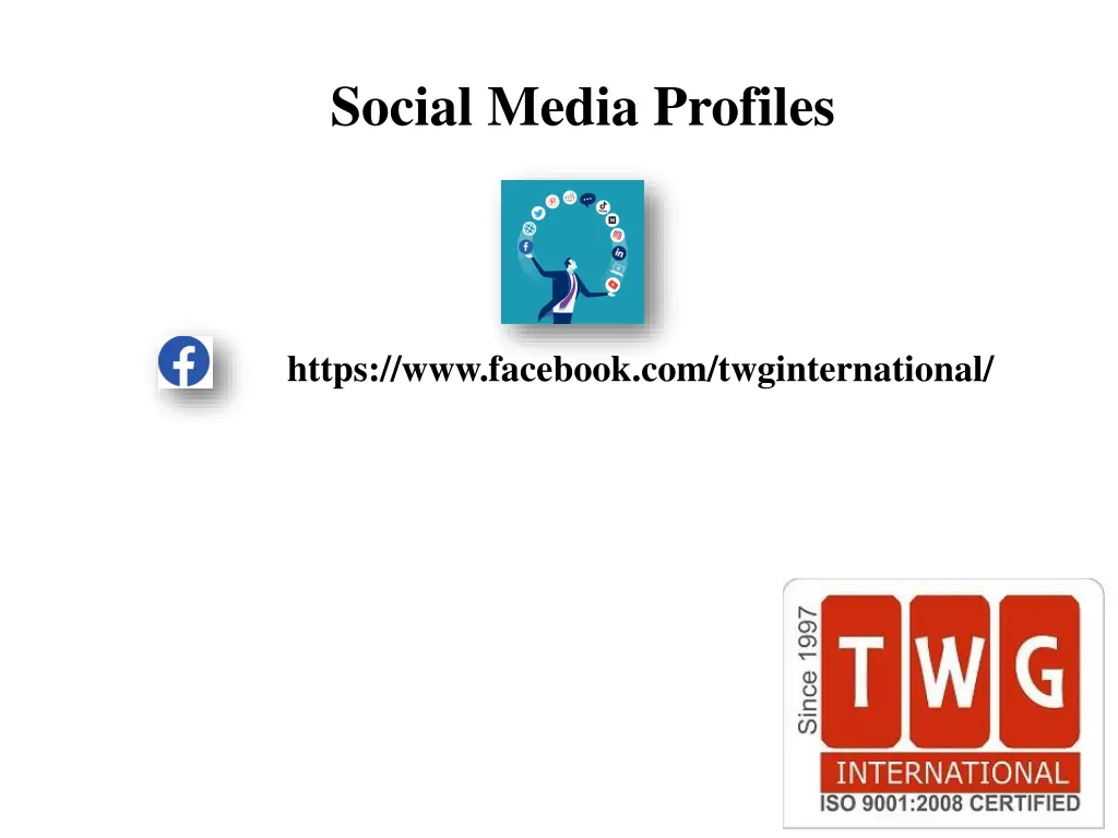 social media profiles