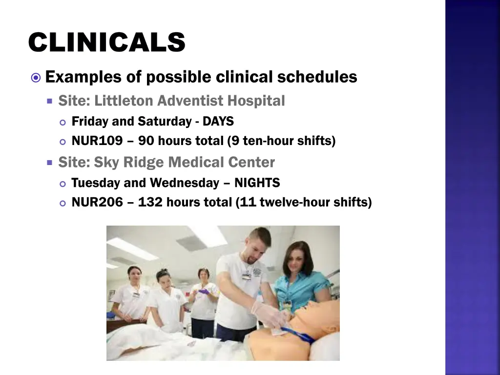 clinicals clinicals examples of possible clinical