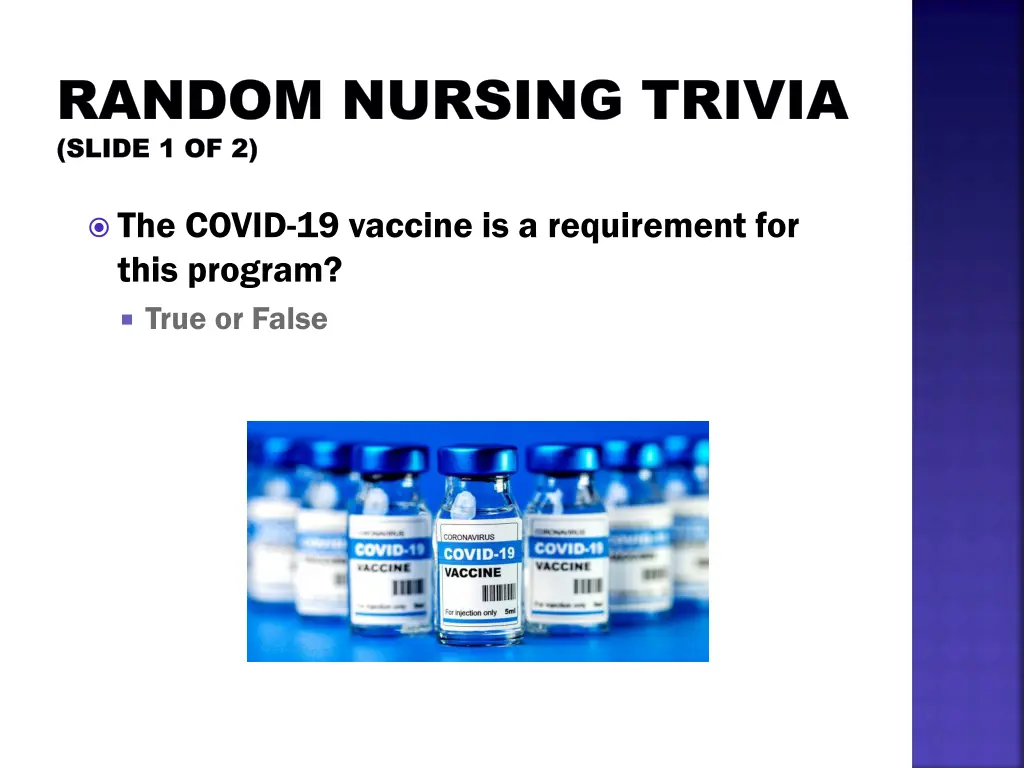 random nursing trivia random nursing trivia slide