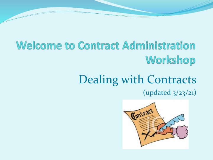 dealing with contracts