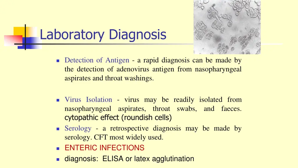 laboratory diagnosis