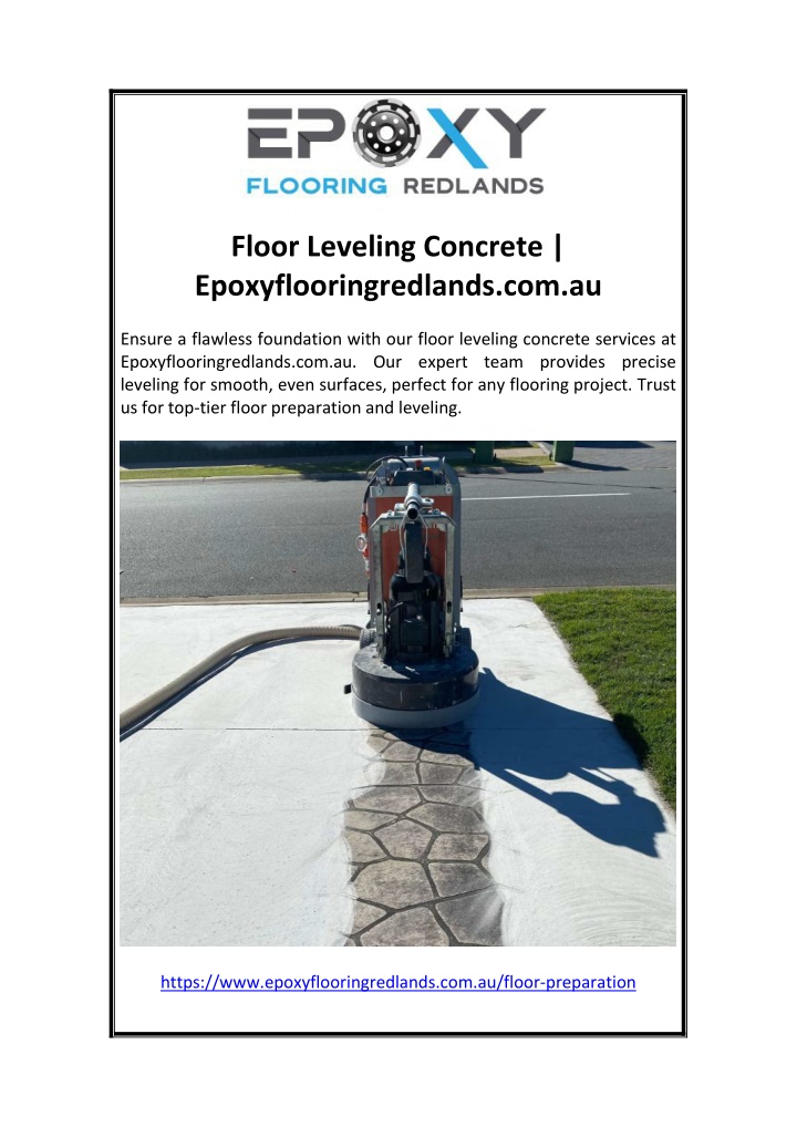 floor leveling concrete epoxyflooringredlands