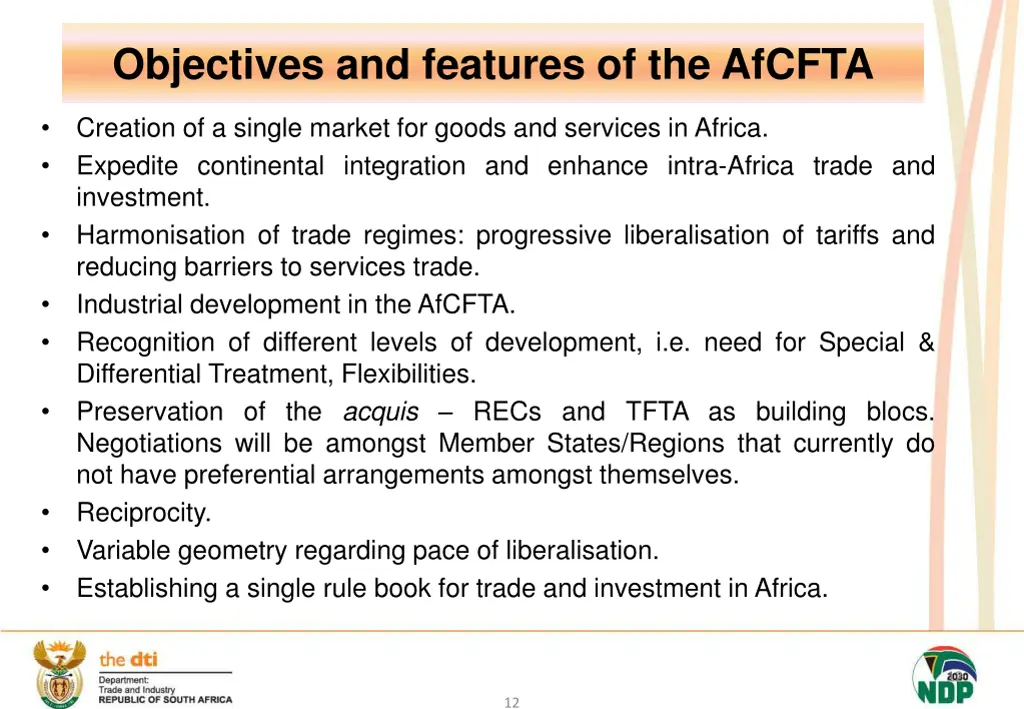 objectives and features of the afcfta