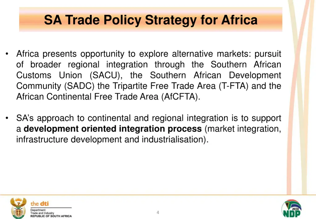 sa trade policy strategy for africa