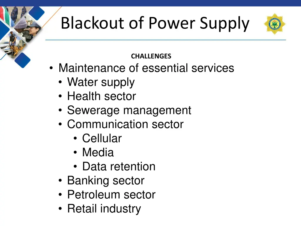 blackout of power supply 2