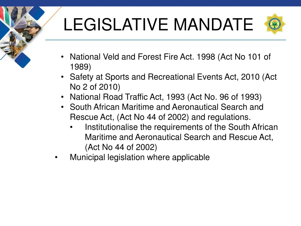 legislative mandate 3