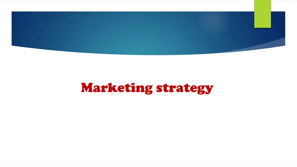 marketing strategy