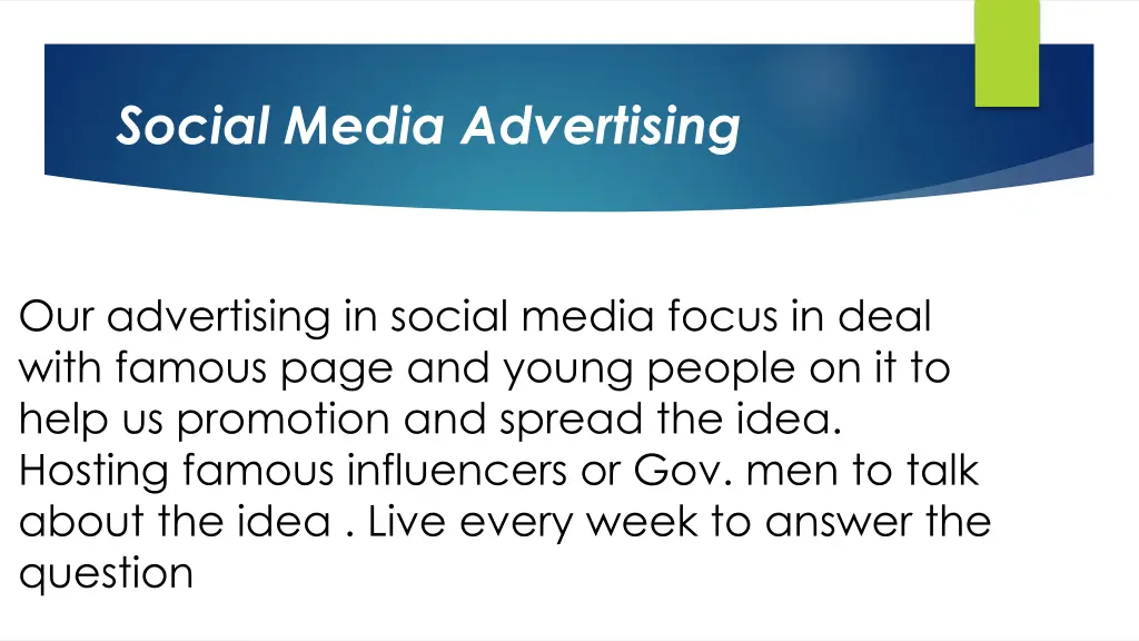 social media advertising