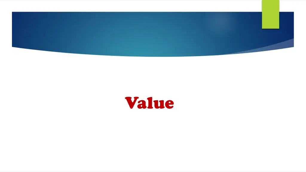 value