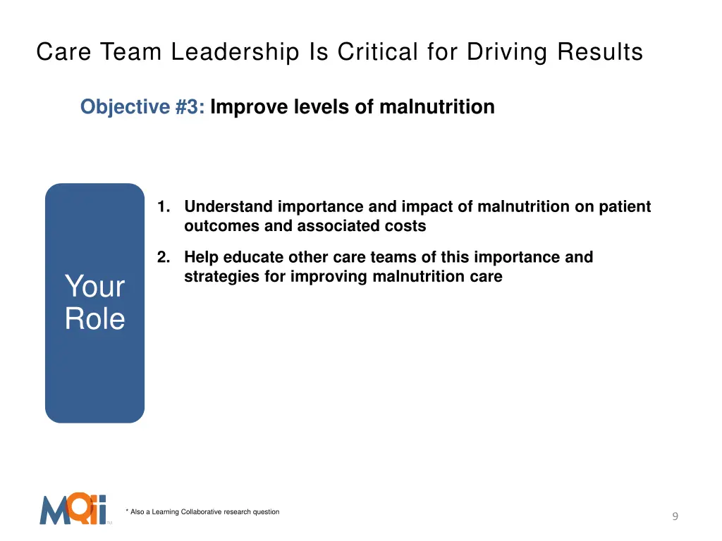 care team leadership is critical for driving 2