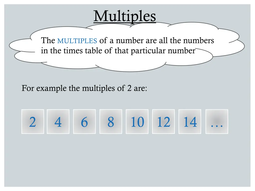 multiples