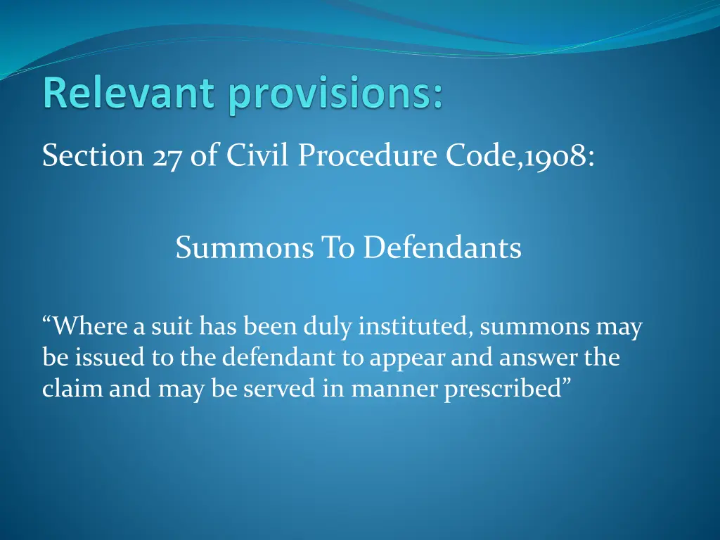 section 27 of civil procedure code 1908