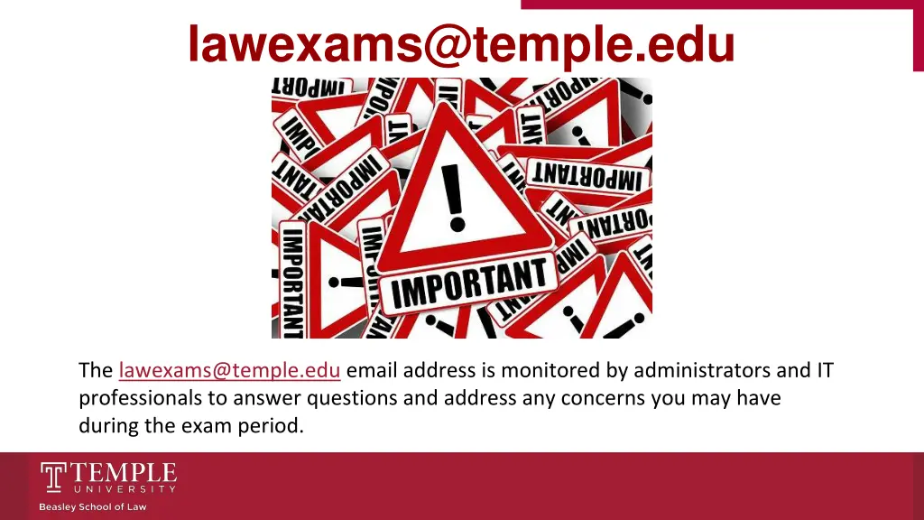 lawexams@temple edu