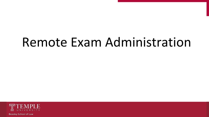 remote exam administration