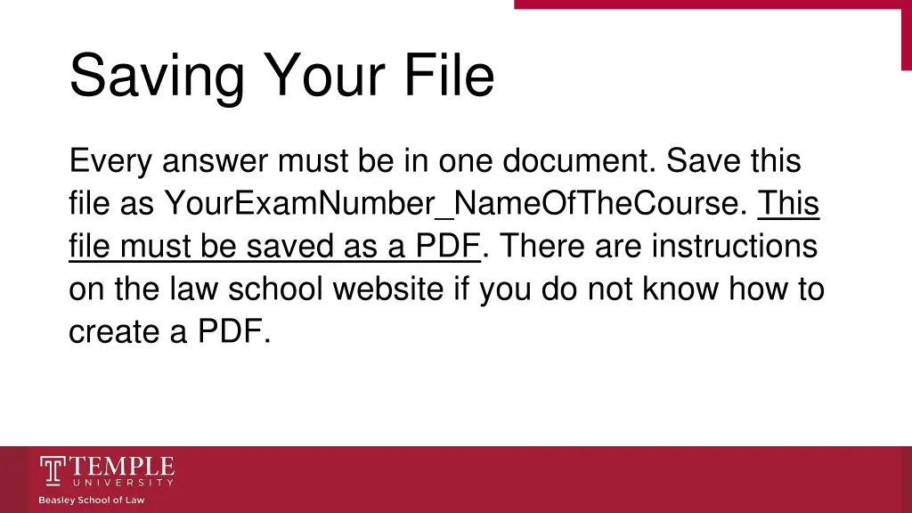 saving your file