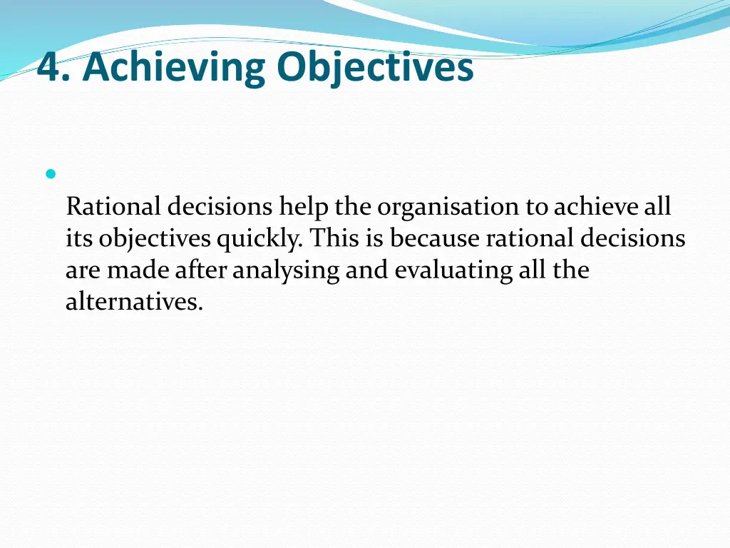 4 achieving objectives