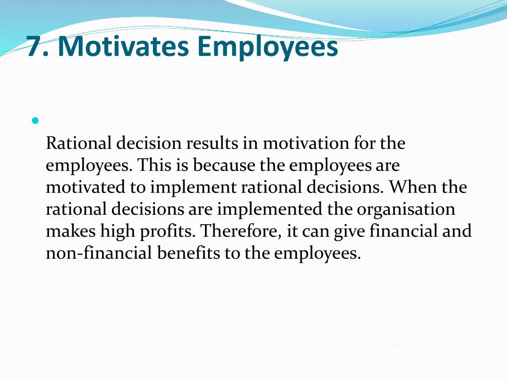 7 motivates employees