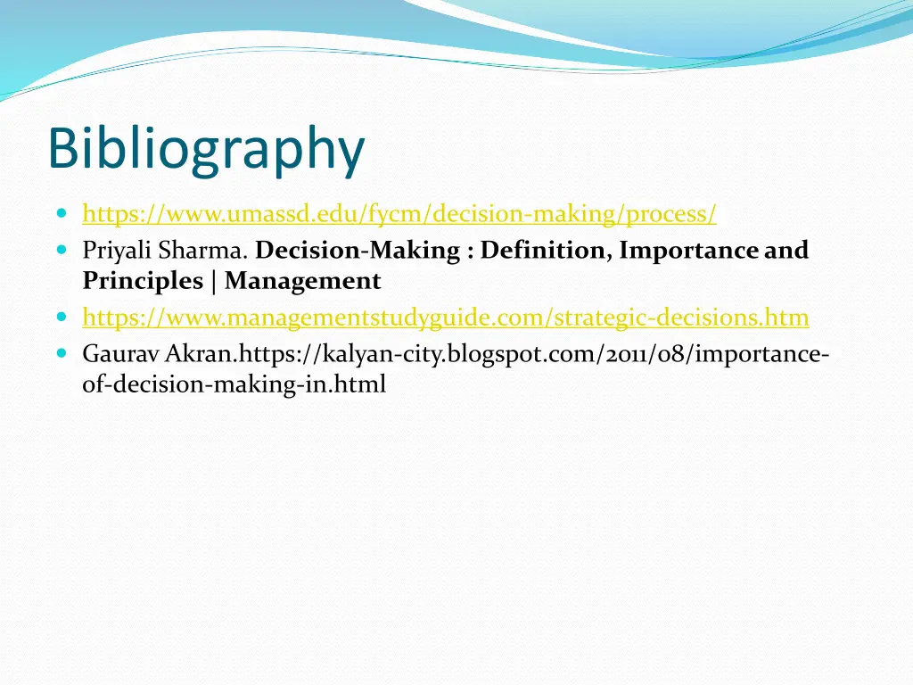 bibliography