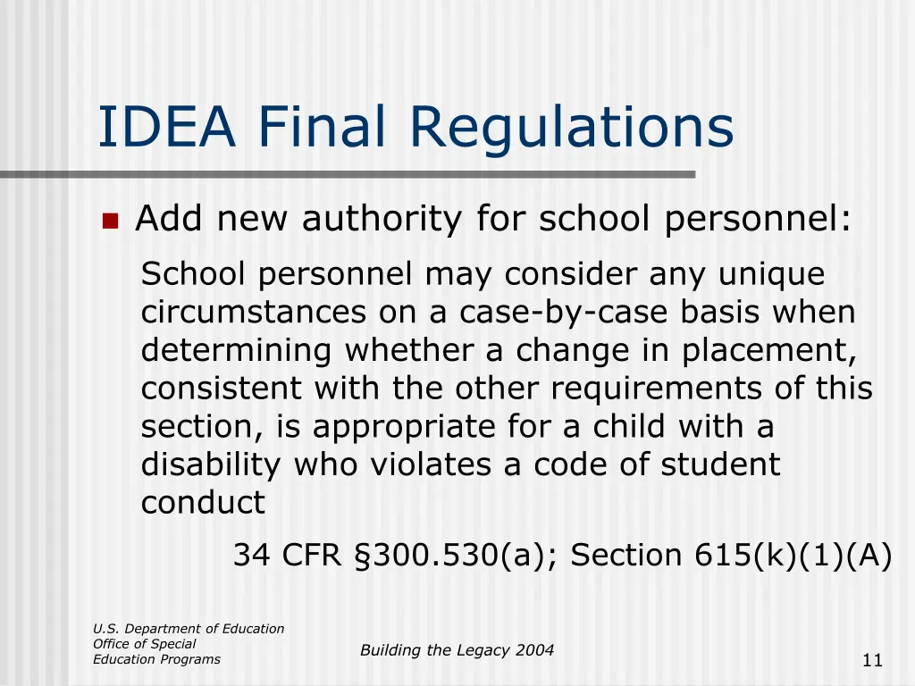 idea final regulations 1