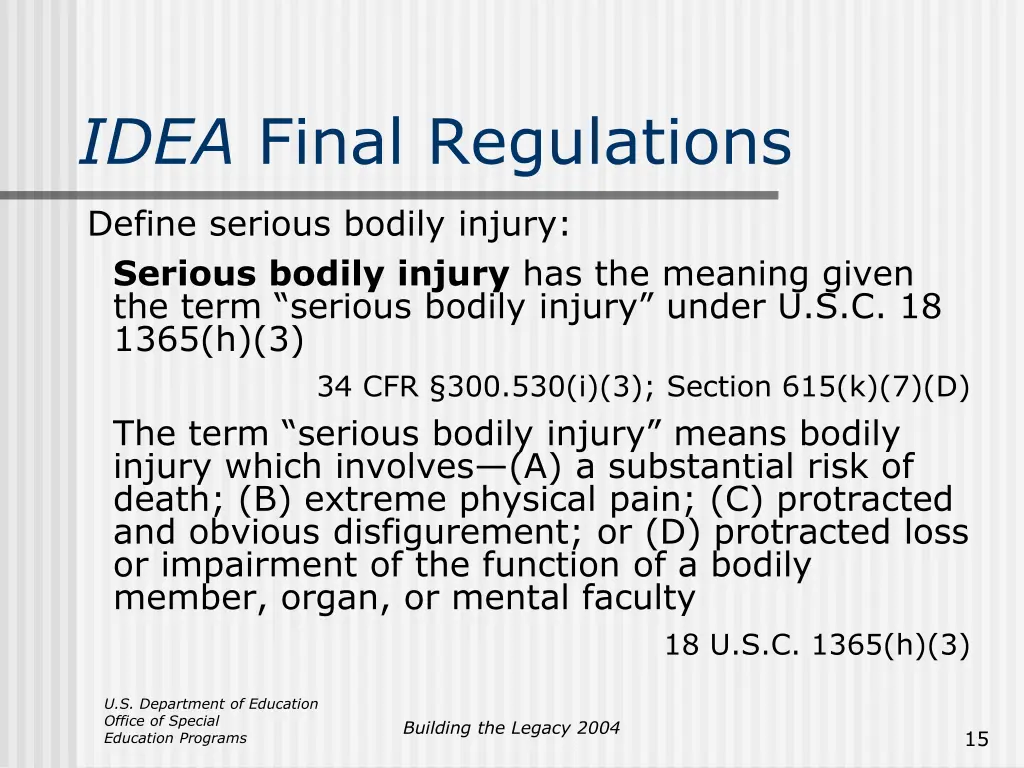 idea final regulations 5