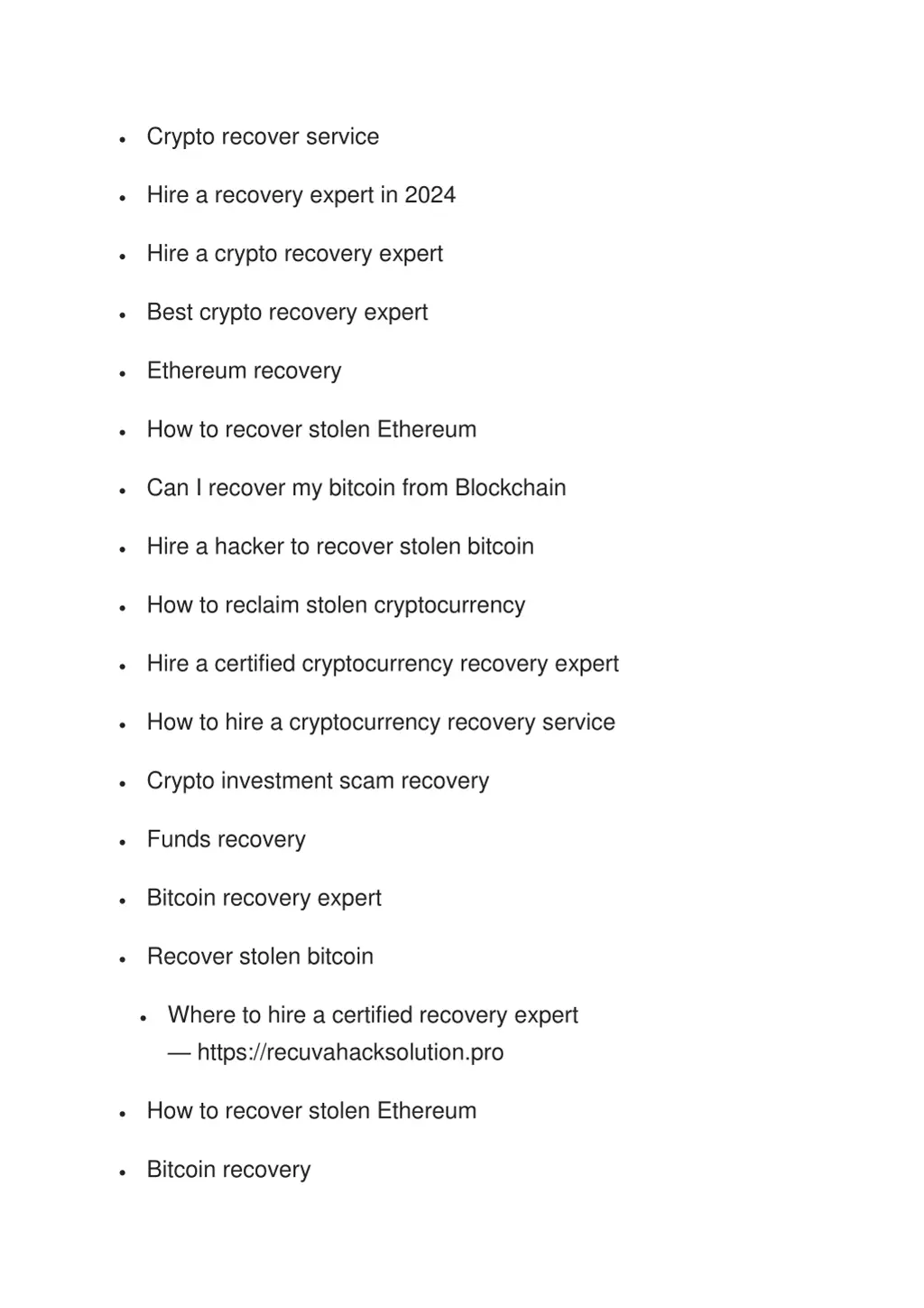 crypto recover service